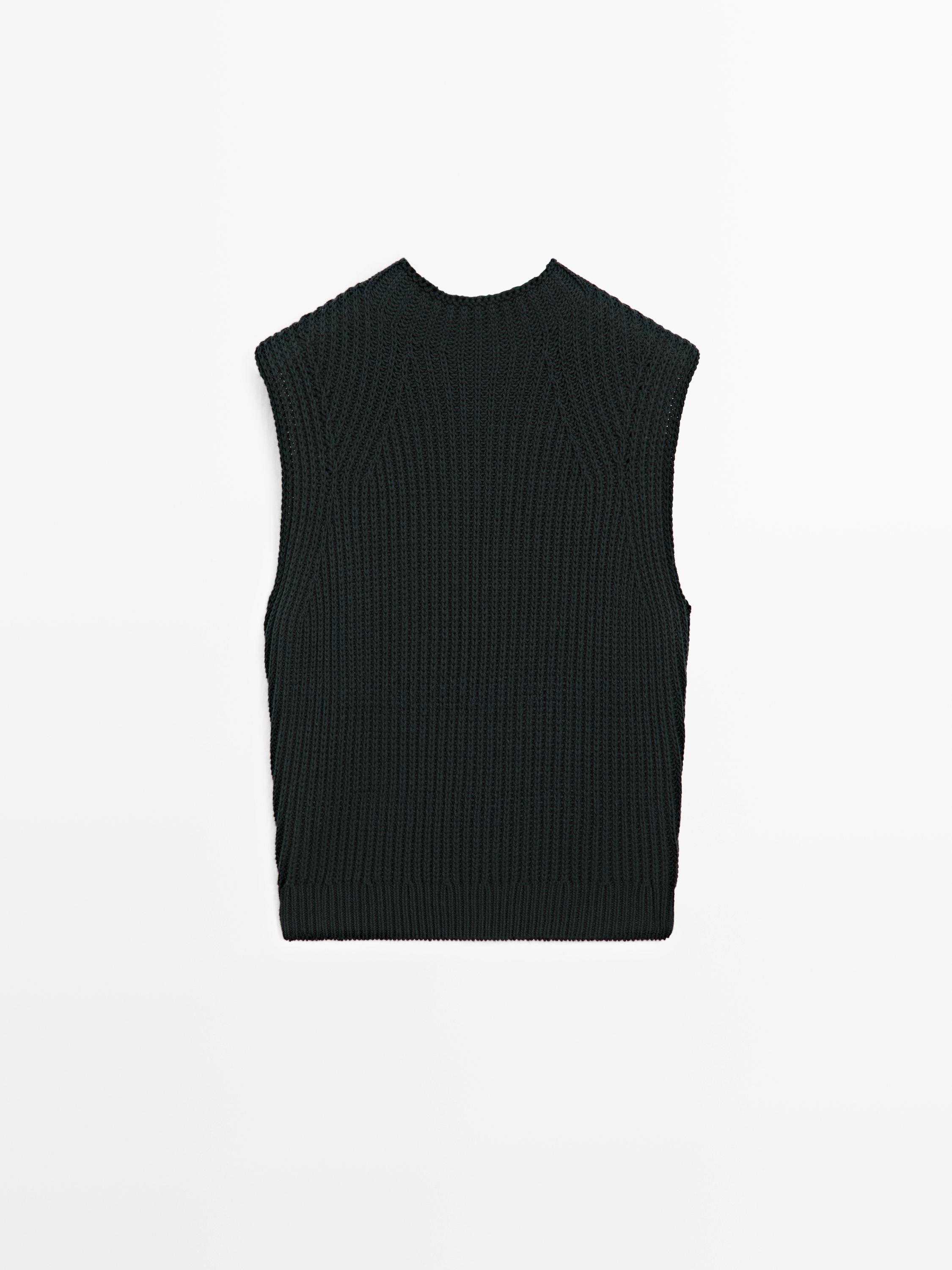 Chunky knit cotton top - STUDIO